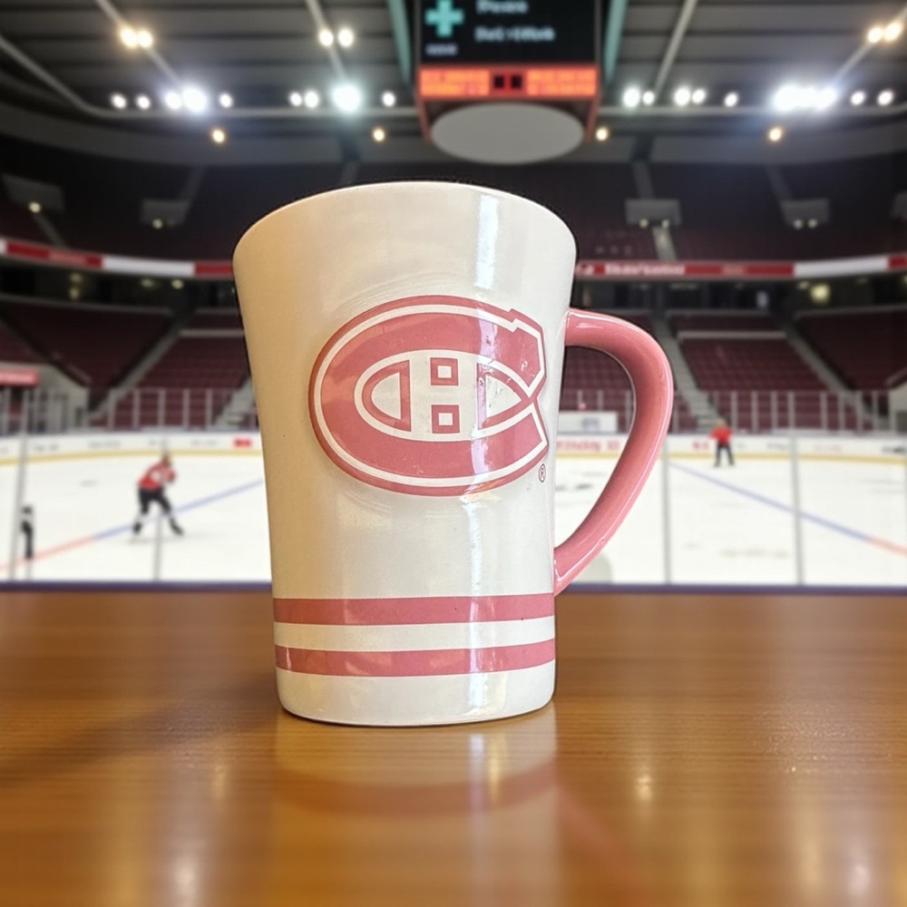 Very rare Montreal Canadians Pink Ceramic Mug